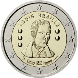 Photography of commemorative Euro coins