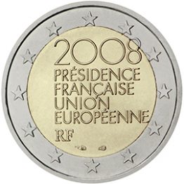 Photography of commemorative Euro coins