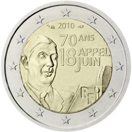 Photography of commemorative Euro coins