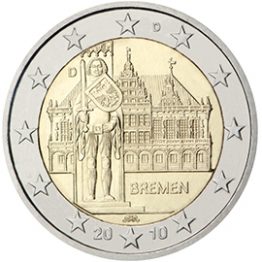 Photography of commemorative Euro coins