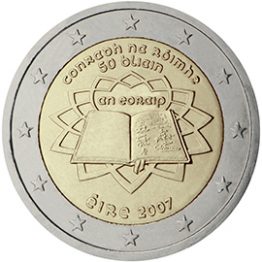 Photography of commemorative Euro coins