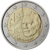 Photography of commemorative Euro coins