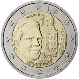 Photography of commemorative Euro coins