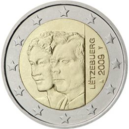 Photography of commemorative Euro coins