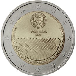 Photography of commemorative Euro coins