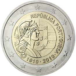 Photography of commemorative Euro coins