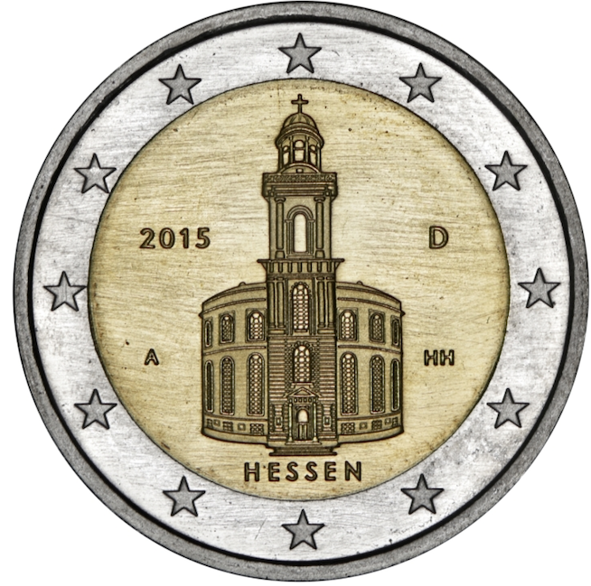 GERMANIA 2015 - 2 Euro Commemorativo - Chiesa Di Hassen - Zecca F - Fdc EUR  4,99 - PicClick IT