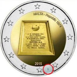 Malta 2015 Repubblica con segno zecca