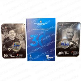 5€ Italia 2020 argento Telethon