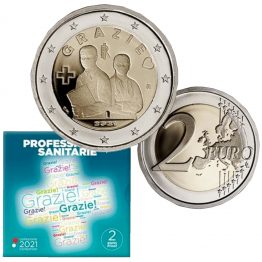 2€ Italia 2021 Professioni sanitarie PROOF 2€ Italia 2021 Professioni sanitarie PROOF