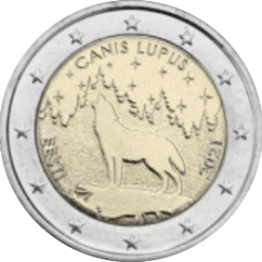 2€ Estonia 2021 Lupo