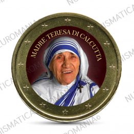 2022T9267 – Vatican_2018_Citta_Del_Vaticano_50cent_Mother_Teresa_NumismaticaEuromania. MADRE TERESA