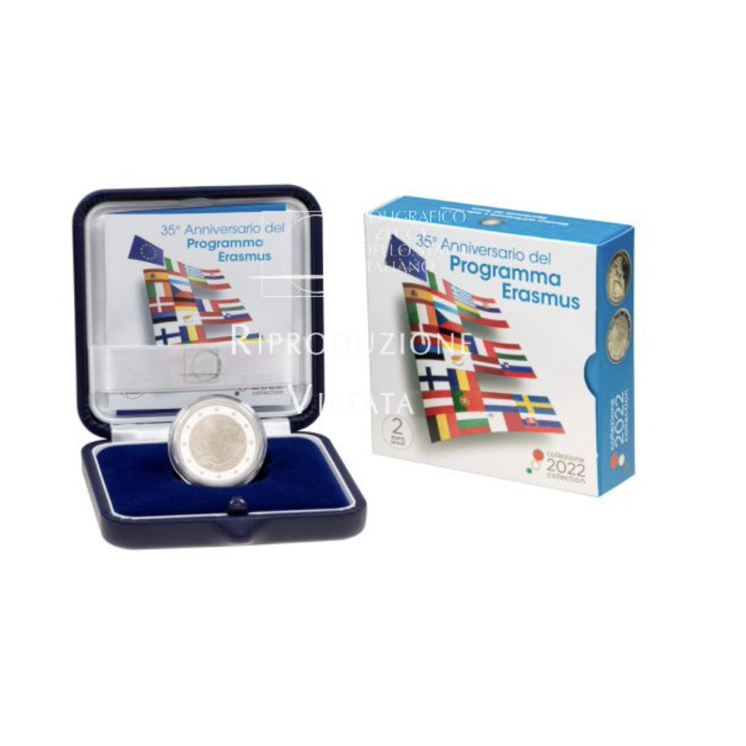 2€ ITALIA 2022 ERASMUS PROOF