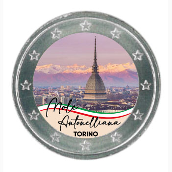 2€ MOLE ANTONELLIANA COLORATA