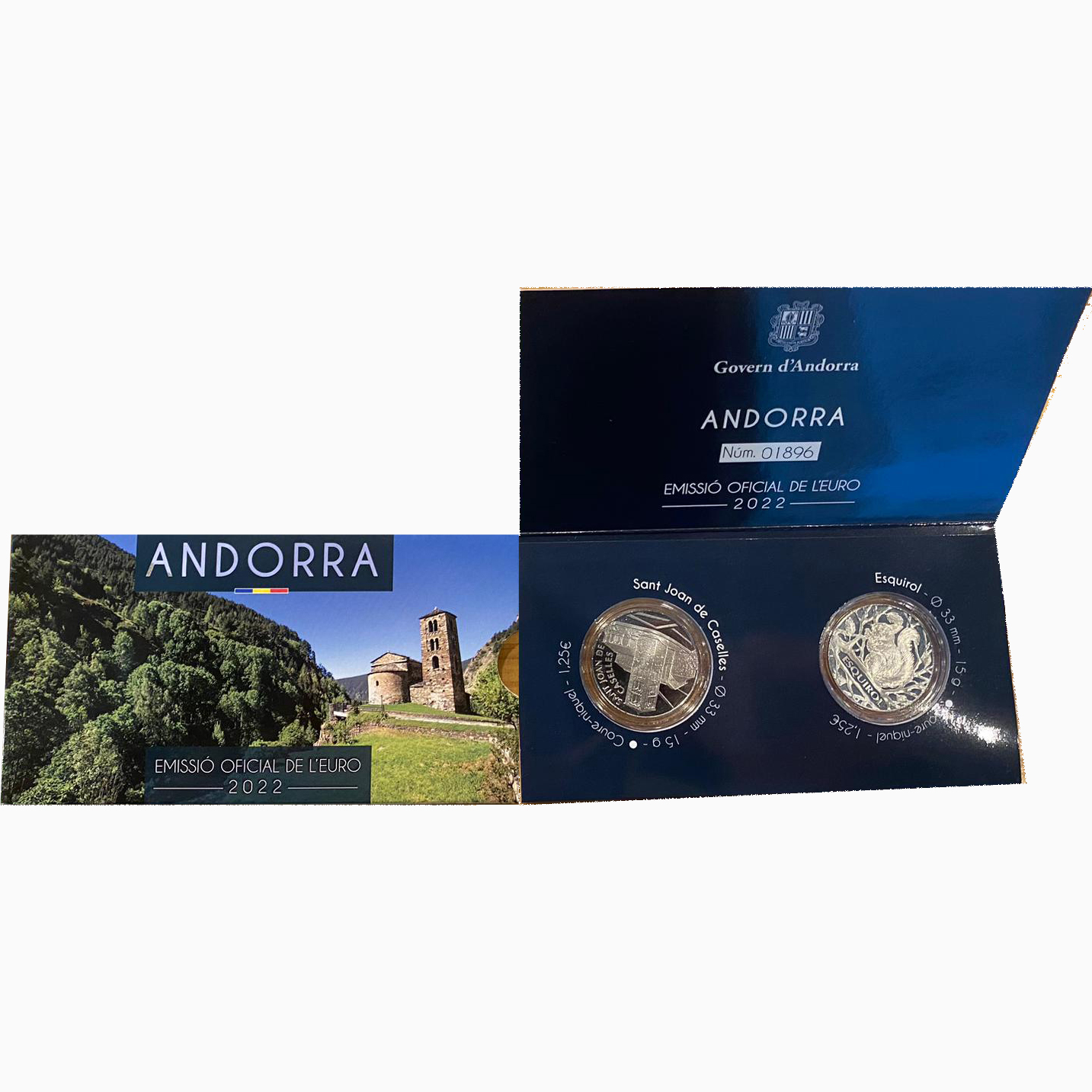 1,25€ andorra 2022 esquirol 1,25€ andorra 2022 esquirol