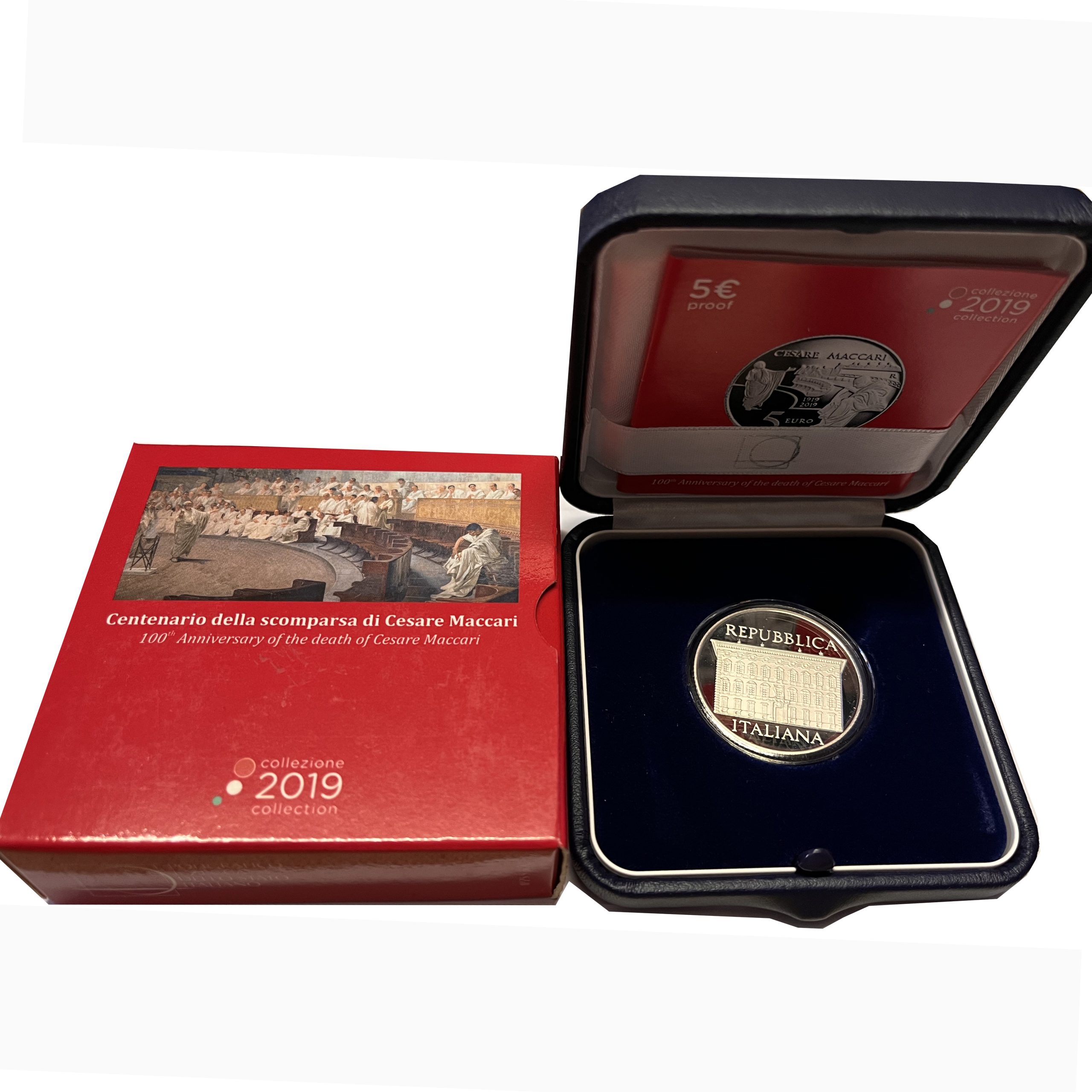 5€ italia 2019 maccari proof 5€ italia 2019 maccari proof