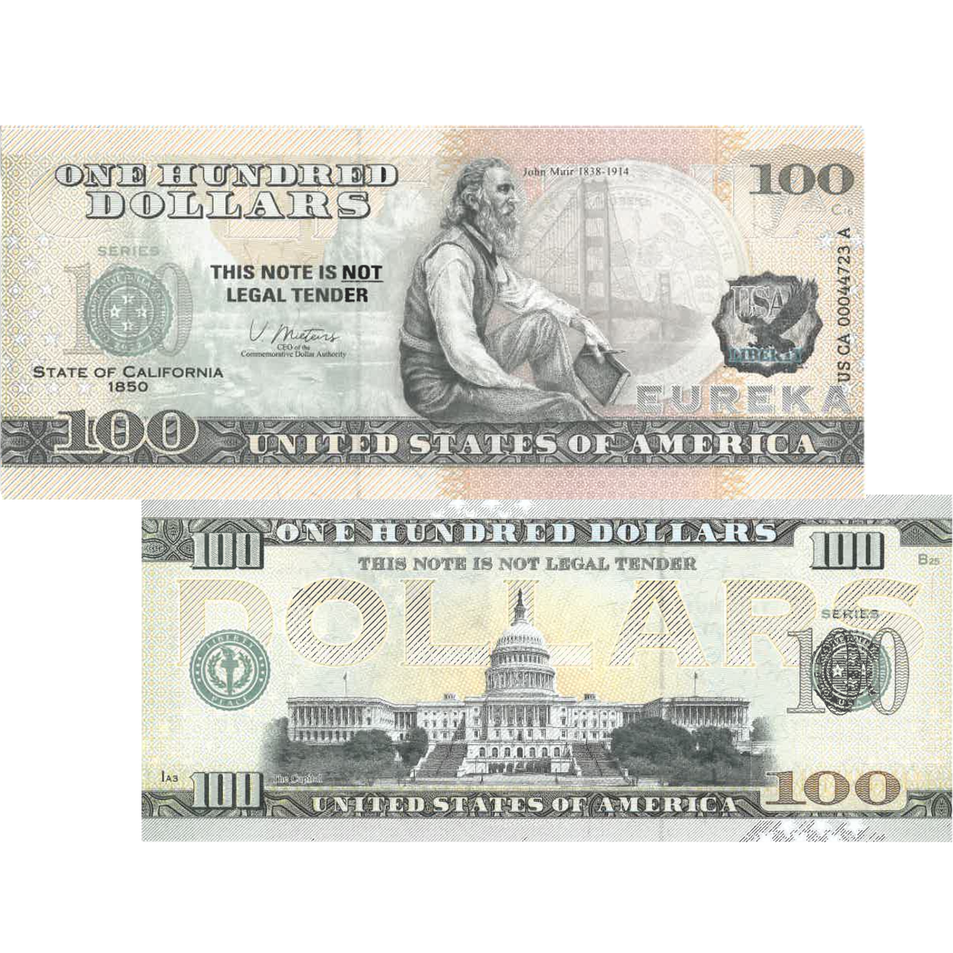 Banconote 100$ Souvenir – Numismatica Euromania
