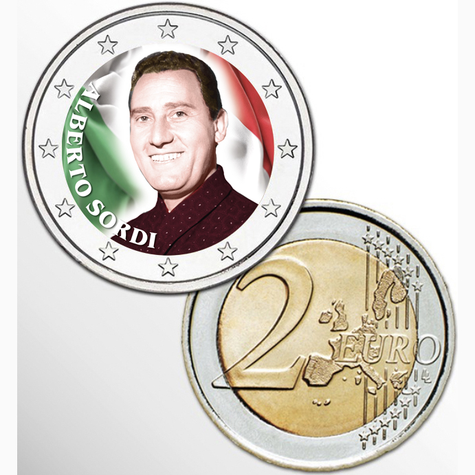 2 EURO ITALIA 2023 ALBERTO SORDI – Numismatica Euromania