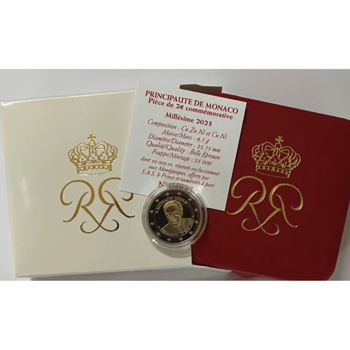 2€ MONACO RANIERI PROOF