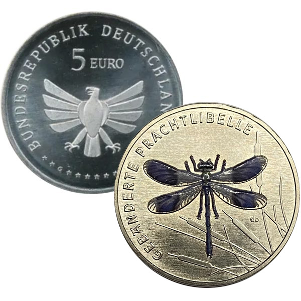 5€ GERMANIA LIBELLULA 5€ GERMANIA LIBELLULA