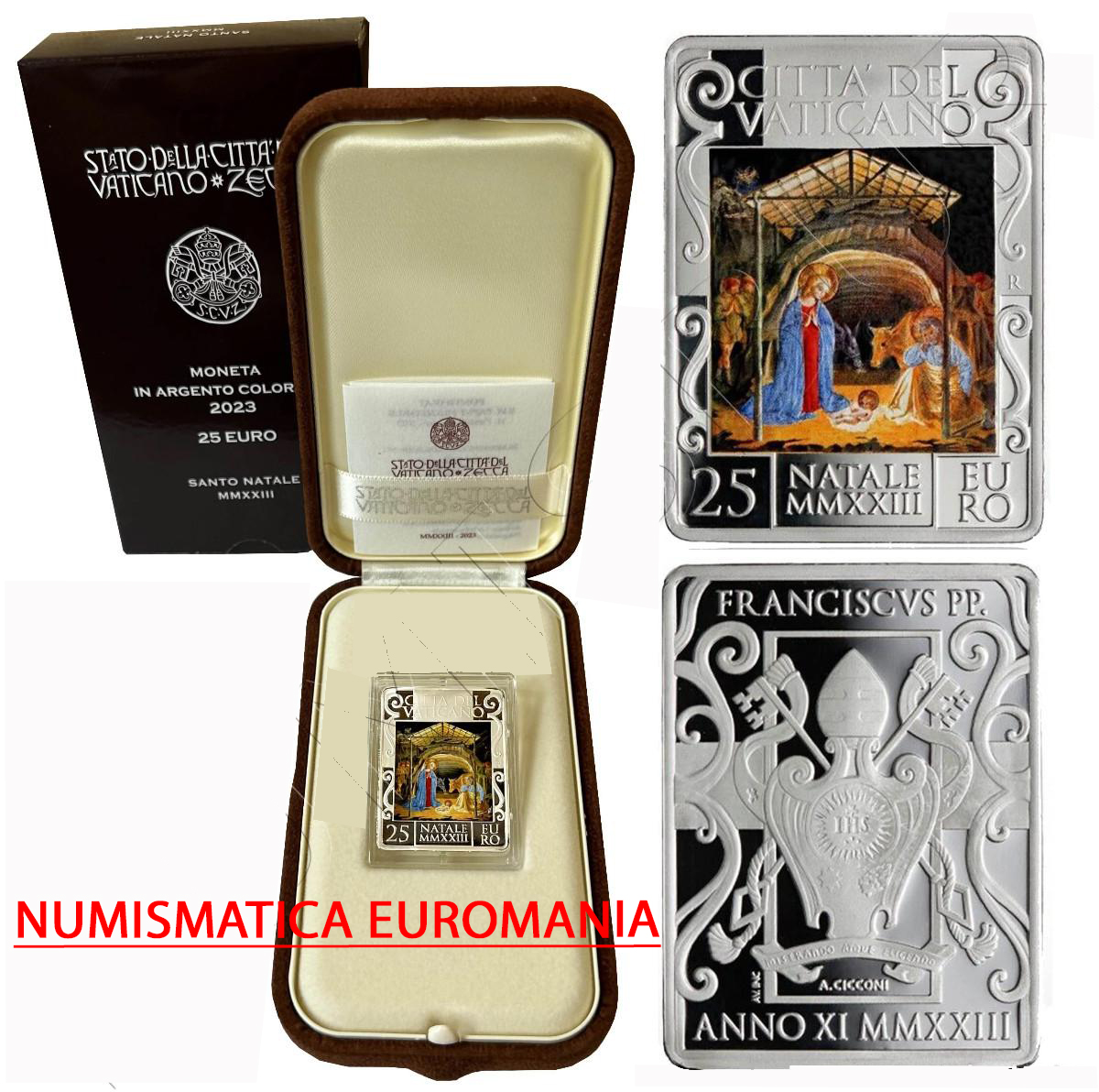 25 EURO VATICANO 2023 NATALE