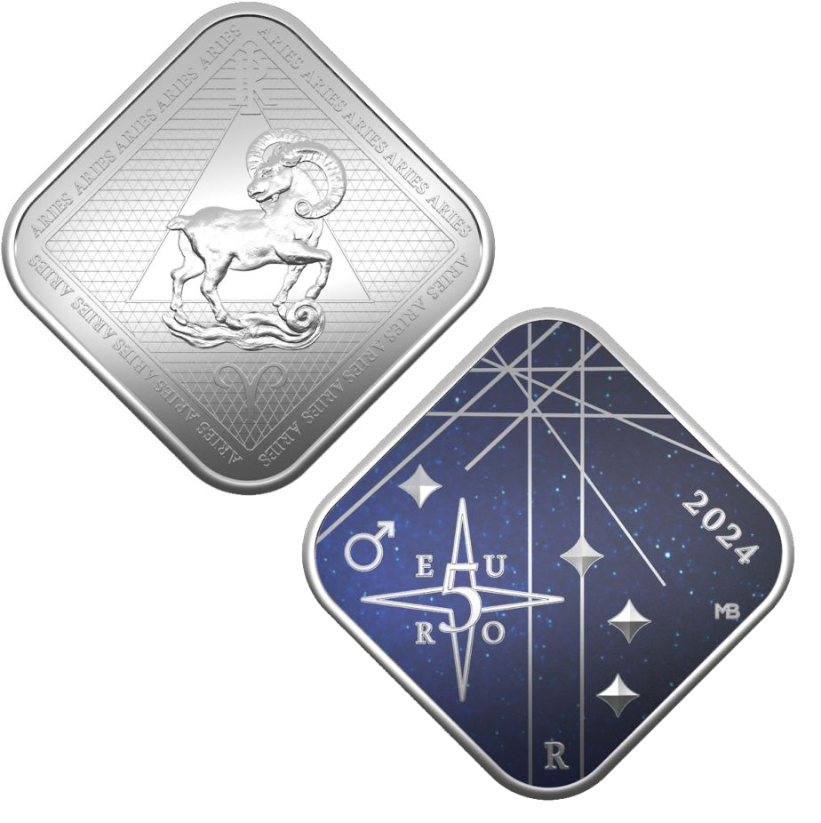 5€ ZODIACO ARGENTO ARIETE 5€ ZODIACO ARGENTO ARIETE