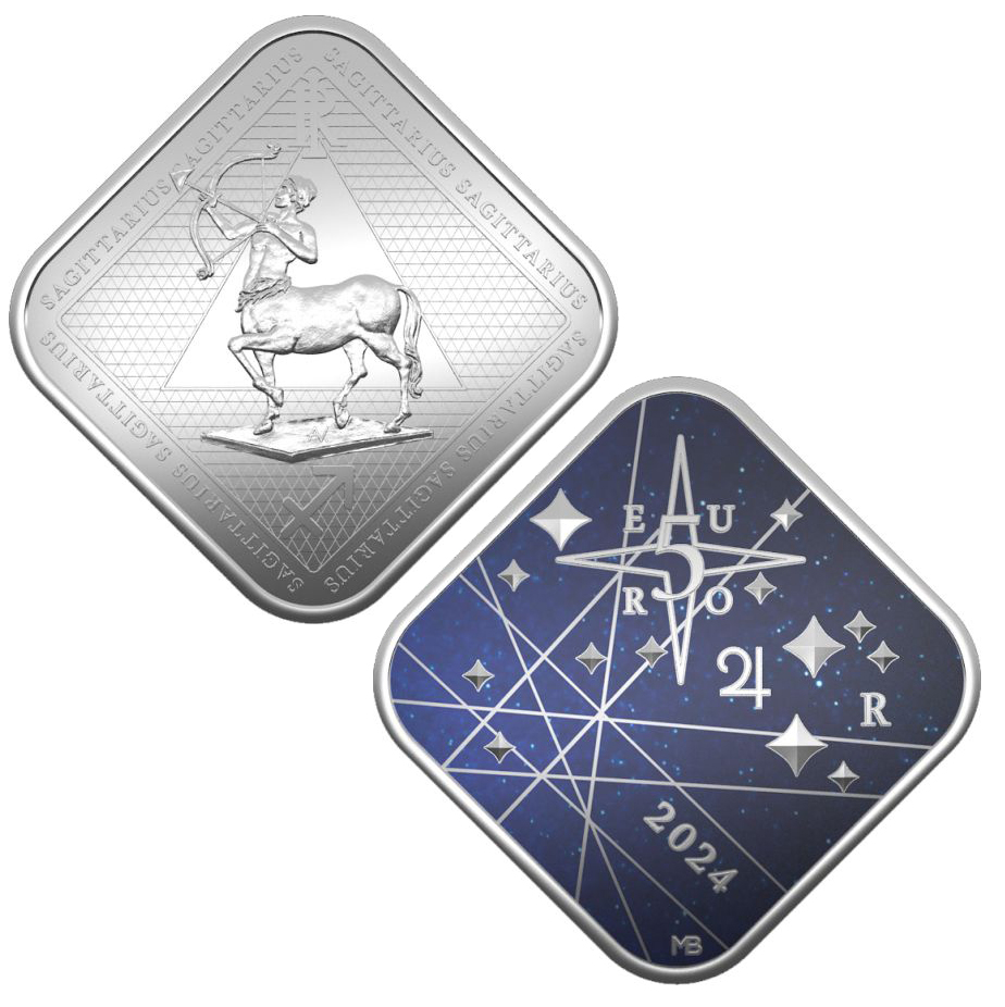 5€ ZODIACO ARGENTO SAGITTARIO