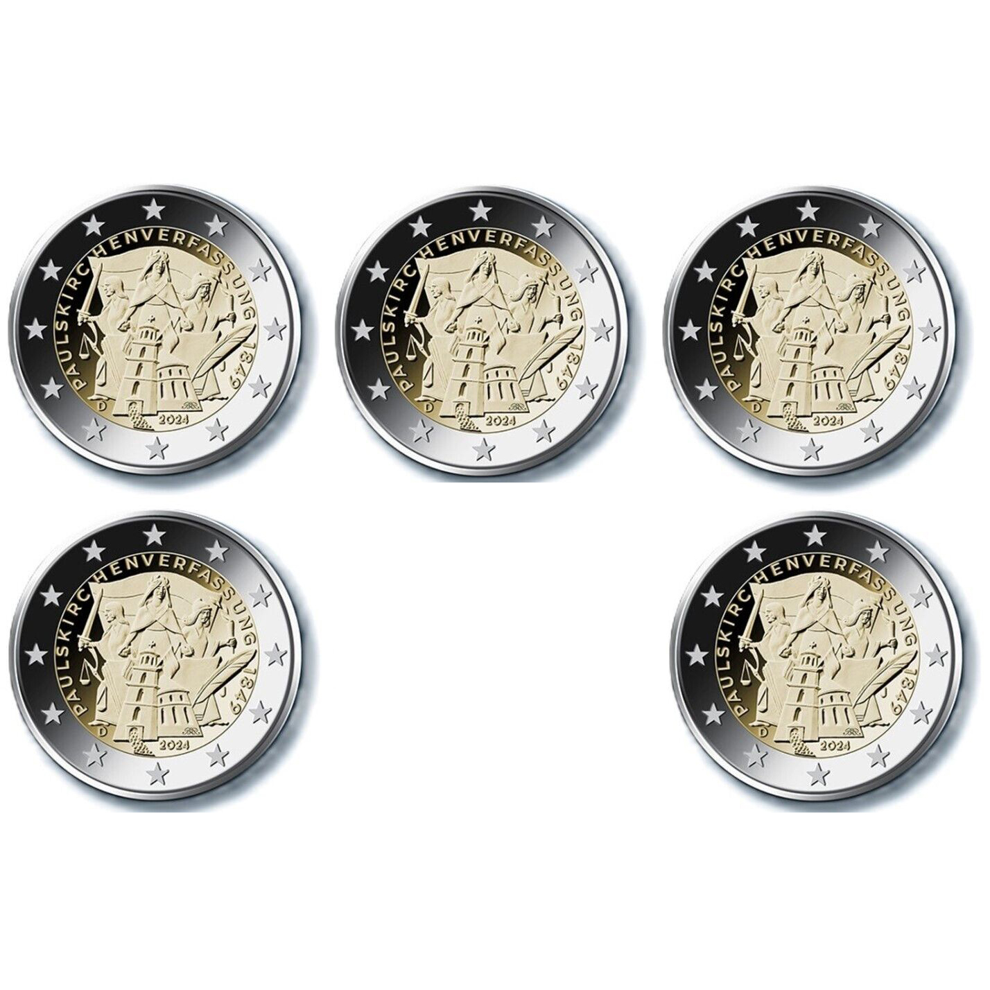 GERMANIA 2024 5 ZECCHE GERMANIA 2024 5 ZECCHE