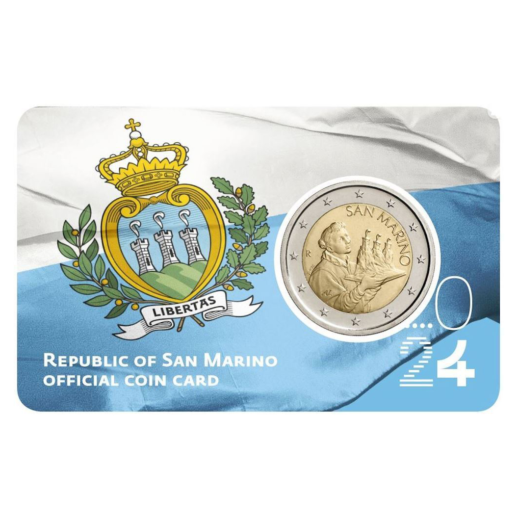 SAN MARINO 2024 COINCARD BANDIERA DELLA REPUBBLICA SAN MARINO 2024 COINCARD BANDIERA DELLA REPUBBLICA