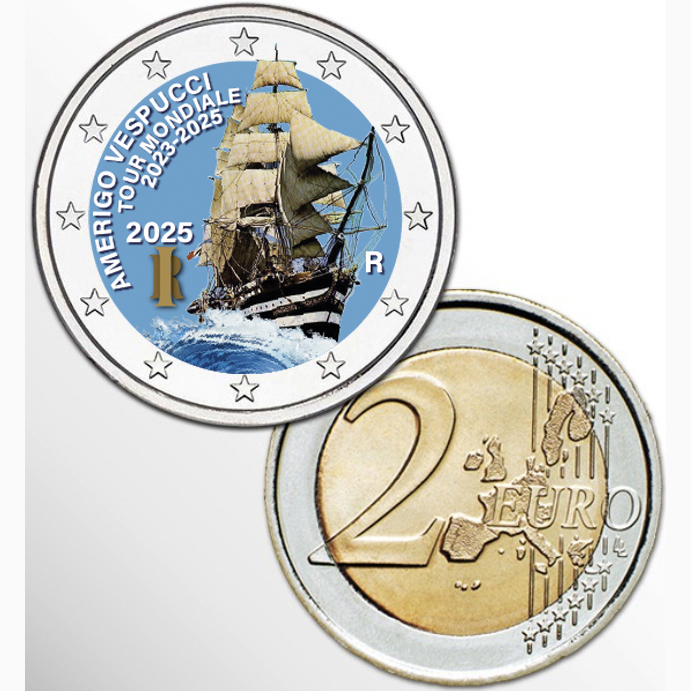 2€ ITALIA 2025 VESPUCCI COLOR