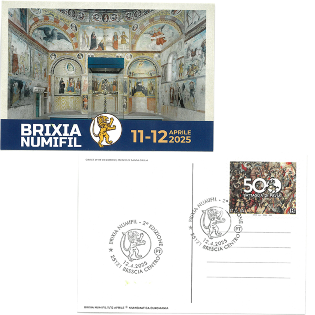 1 cartolina numifil brixia aprile 2025