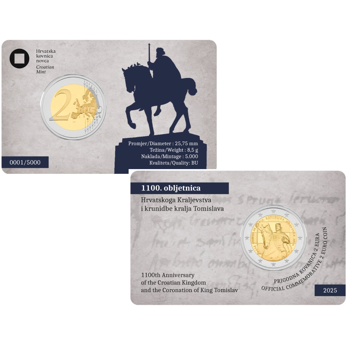 Croazia 2025 Re coincard Croazia 2025 Re coincard